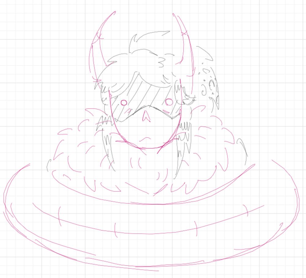 Guest 666's Noob 666 skin sitting in an inner tube facing the viewer. 