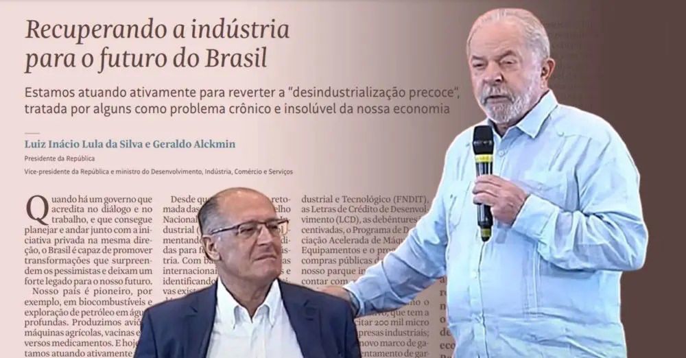 Lula: "Junto com o companheiro Alckmin, escrevi na Folha esse artigo sobre recuperação da indústria nacional" »