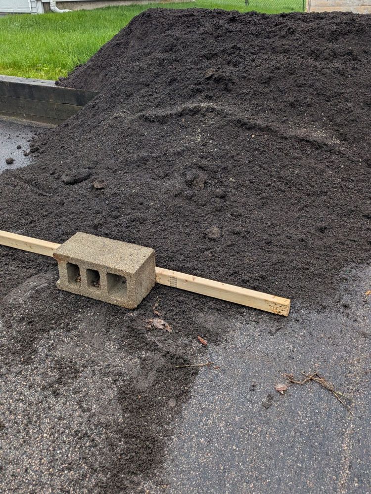 Slightly more of a big dirt pile 