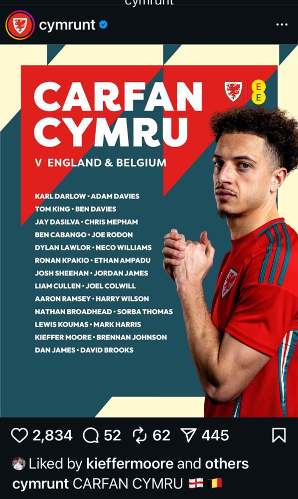 The Wales squad for the October camp. 