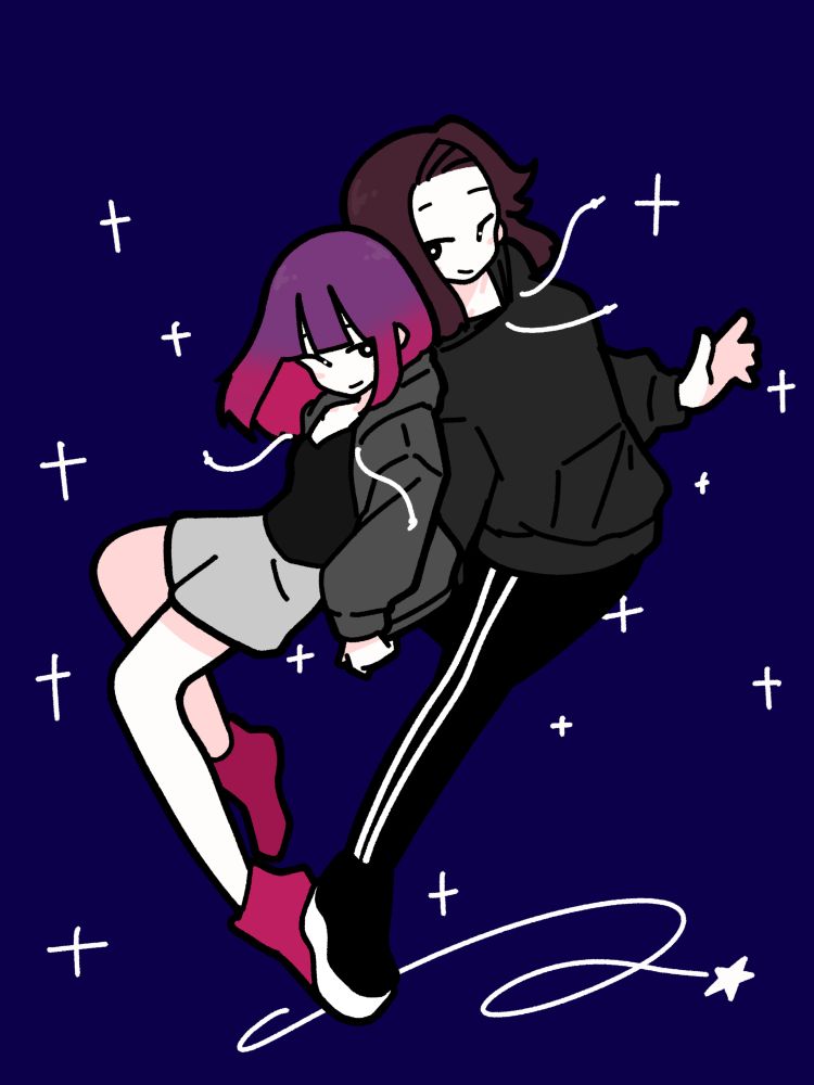 Noa and Tracker in space