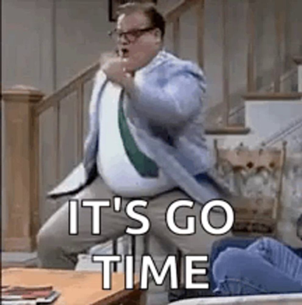 Chris Farley Running GIF