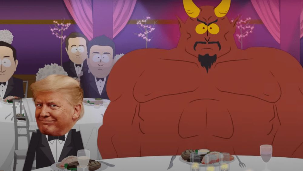 Donald Trump Gropes Satan’s Leg in New ‘South Park’ Footage; Show Won’t Air New Episode This Week but Keeps Targeting Trump Anyway