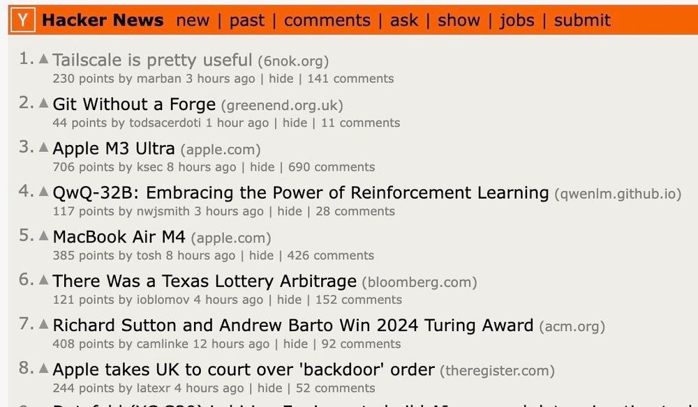 My post "Tailscale is pretty useful" at the top of Hacker News homepage