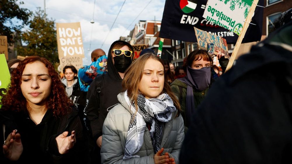 Greta Thunberg ergreift erneut Partei für Palästinenser – Demoteilnehmer in Amsterdam empört