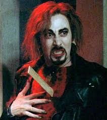 Paul Ruebens as a vampire in the seminal teen movie, Buffy the Vampire Slayer.