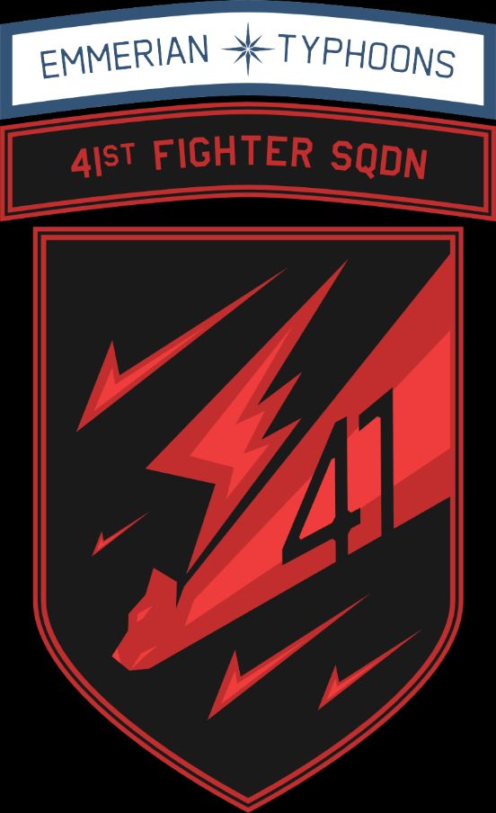 Emblem of No. 41st Fighter Squadron, Emmerian Air Force