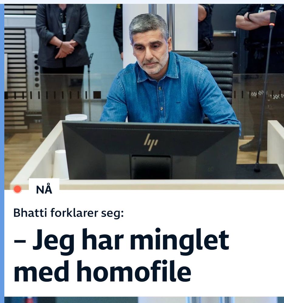 Skjermbilde får NRK. Bilde av Arfan Bhatti med ordet "NÅ" i store bokstavar lagd på nede til venstre. Teksten under er som følger

Bhatti forklarer seg: – Jeg har minglet med homofile