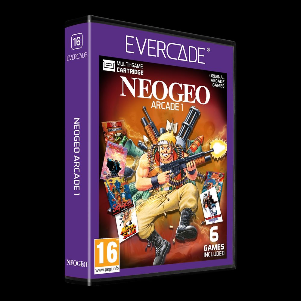 Box art for the Evercade cartridge NEOGEO Arcade 1.