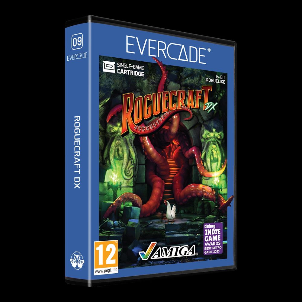 Box art for the Evercade cartridge Roguecraft DX.