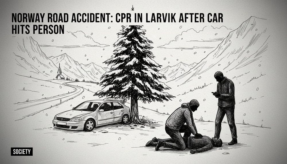 Norway Road Accident: CPR in Larvik After Car Hits Person