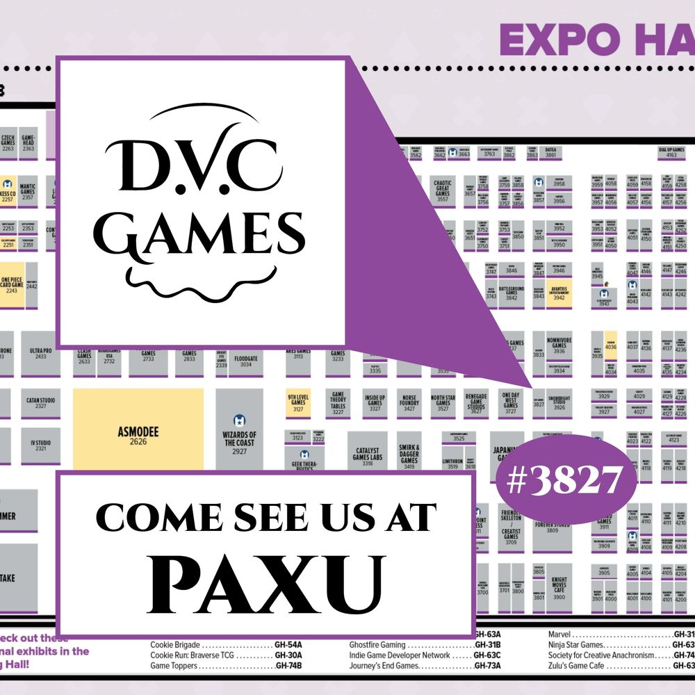 DVC Games at booth 3827 at PAXU