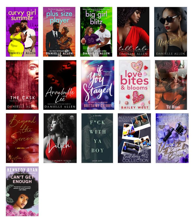 Collection of titles discussed in this episode. 