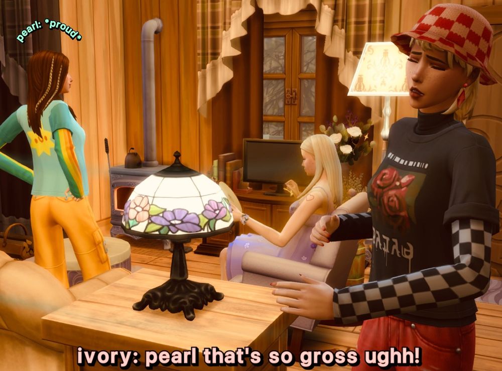 pearl has her hands on her hips pridefully

ivory: pearl that’s so gross ughh!