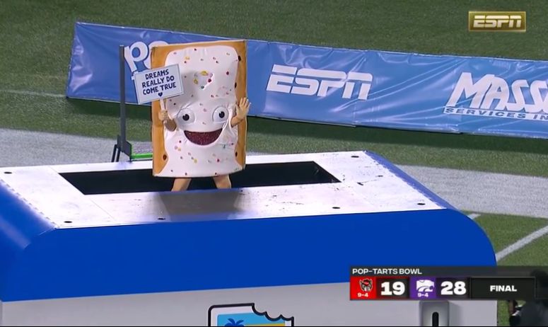 CFP world reacts to Pop-Tarts Bowl’s edible mascot’s transformation