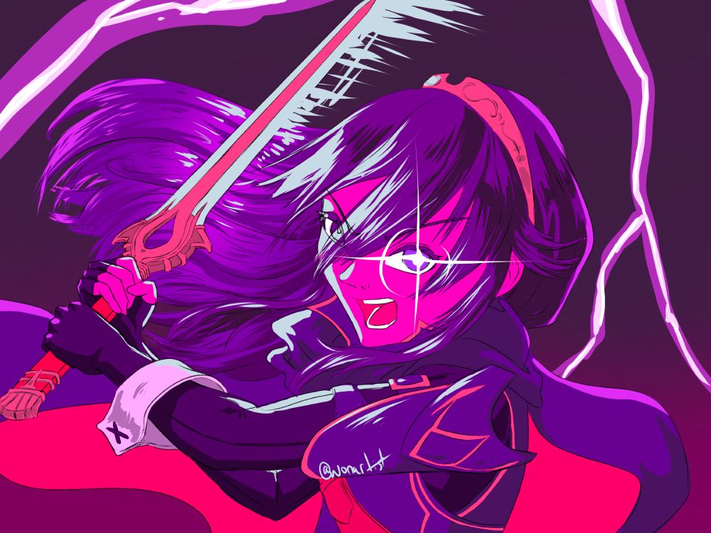 Lucina crit slashes towards the camera!