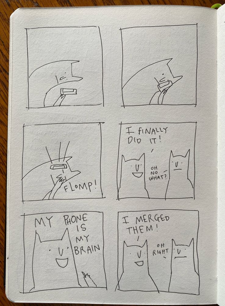 Comic about merging your phone with your brain 