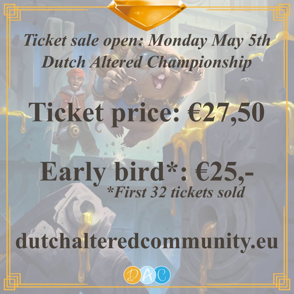 Special price for early bird, only 32 tickets will be discounted to 25 euros