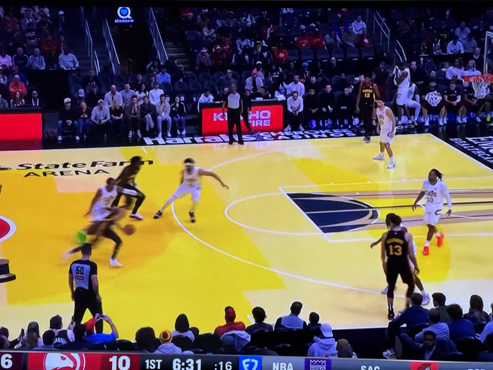 Ridiculous looking NBA court