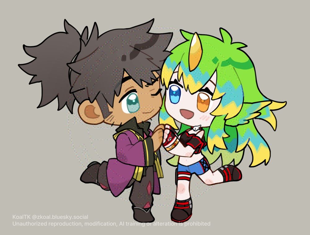 Chibi Commission
Client: Alioth
Artwork: KoalTK @zkoal.bsky.social
Date: 22.01.2025

Unauthorized reproduction, modification, AI training or alteration is prohibited