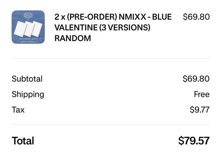 Preorder for the upcoming Nmixx album