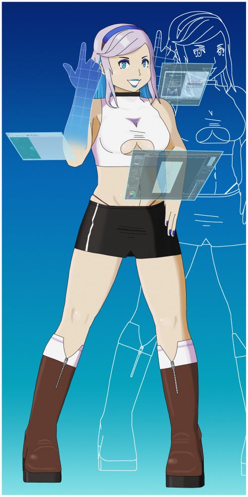 Spriter-chan, my online 'sona.