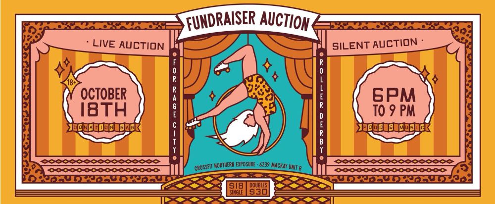 October 18, 6-9pm join us at the Rage City fundraiser silent auction. It’s Circus themed. 