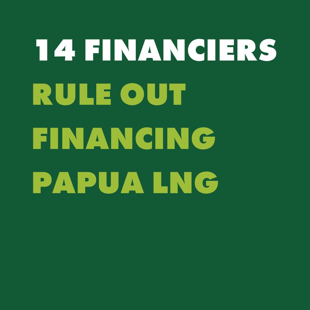 14 financiers rule out financing Papua LNG