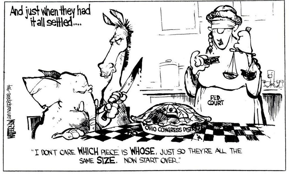 A Watterson comic that says: And just when they had it all settled... 