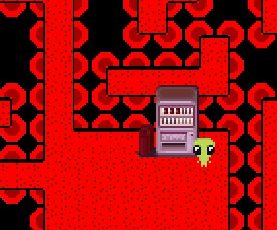Flug in the game "Yume Nikki" specifically in Hell. because i hate them.