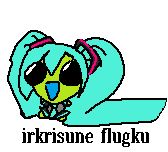 "irkrisune Flugku" flug dressed as hatsune miku