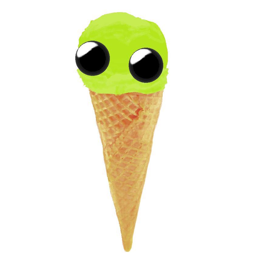 flug as a scoop of icecream
