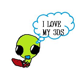 flug holding a 3DS and thinking "I love my 3ds"