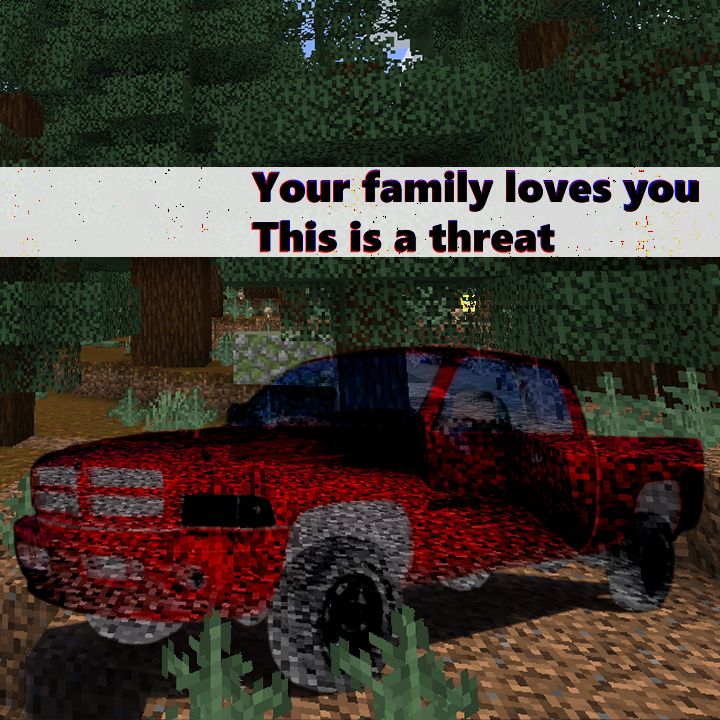 A translucent dodge ram presents an unfriendly reminder about the cost of progress.