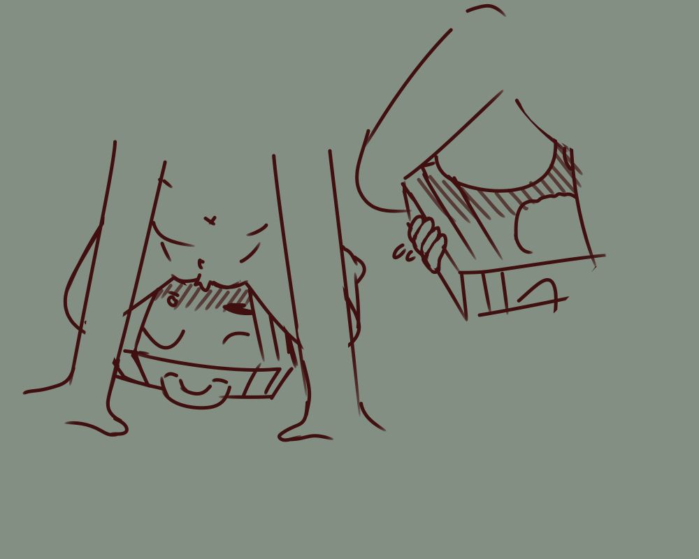 Suitcase (ii) and a human female anon participating in sexual objectum activities