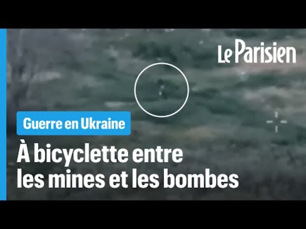 Blessé, un soldat ukrainien fuit les combats grâce à un vélo livré par drone
