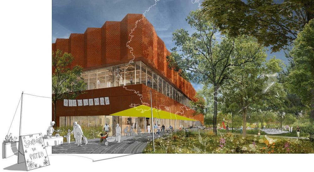 Rendu architectural de la future bibliothèque Caroline-Dawson dans le quartier Villeray à Montréal

Conception : L’OEUF Architectes + Lapointe Magne & associés avec NIPPAYSAGE, Eurêka Environnement, Dupras Ledoux et L2C Experts