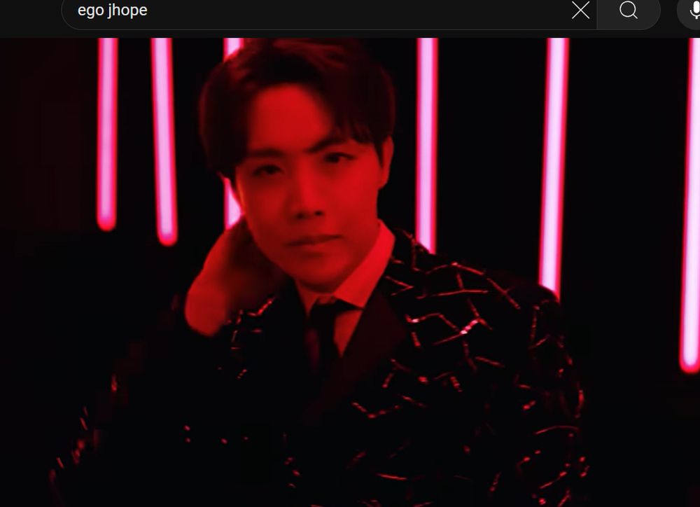 a screen shot from BTS Jhope's music video for Ego.