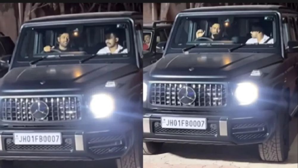 Dhoni Spotted Driving 007 G Wagen: Is he fully fit for IPL 2024?