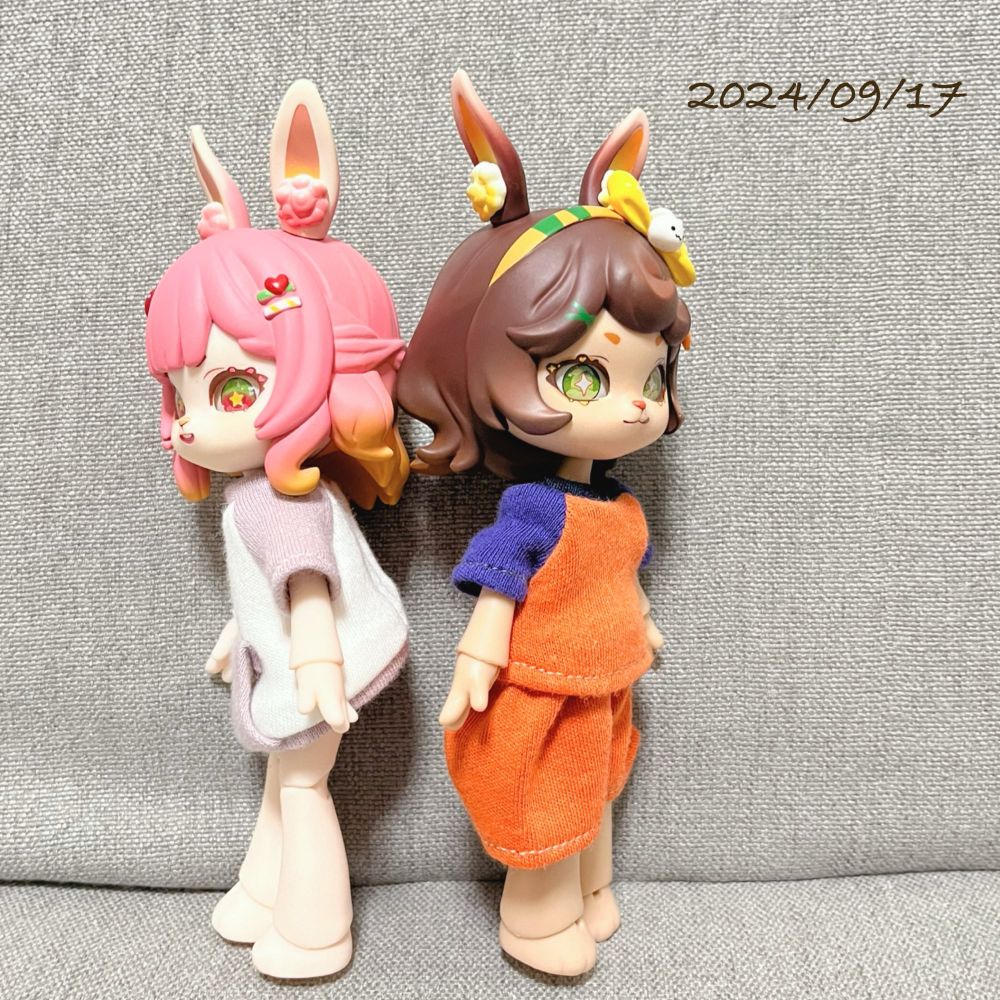 ボニーバニーに自作服、横からの写真