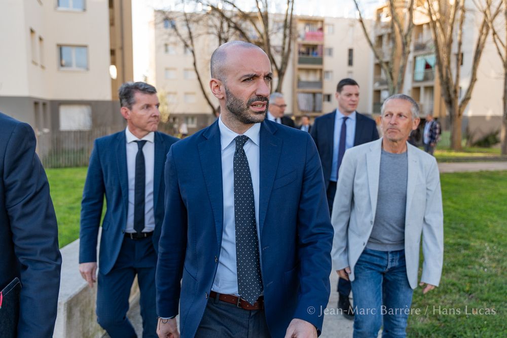 Benjamin Haddad, ministre délégué chargé de l'Europe, en déplacement à Auch dans le Gers.