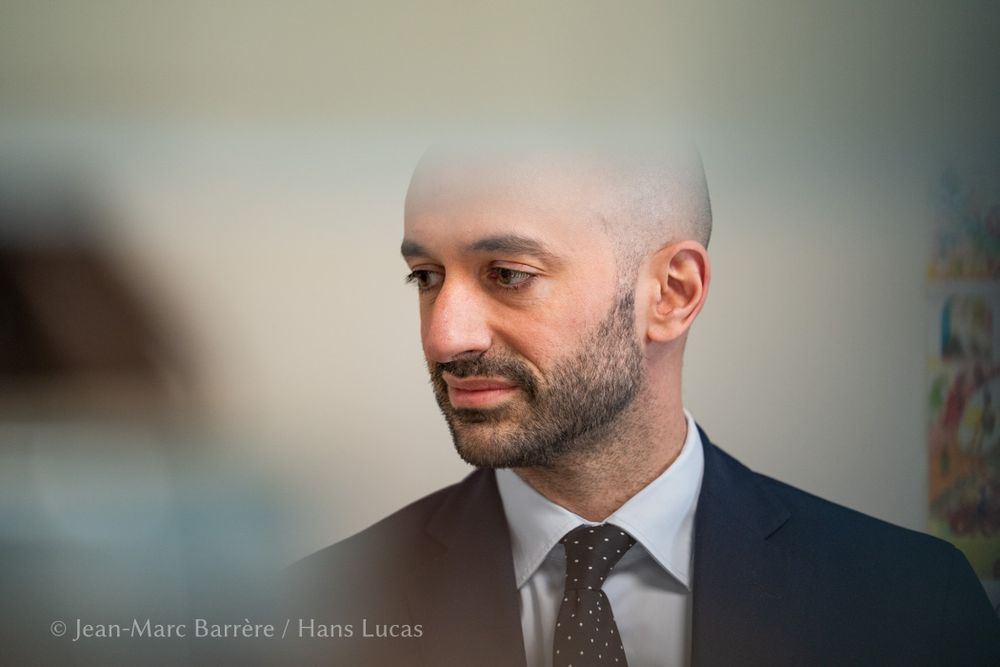 Benjamin Haddad, ministre délégué chargé de l'Europe, en déplacement à Auch dans le Gers.