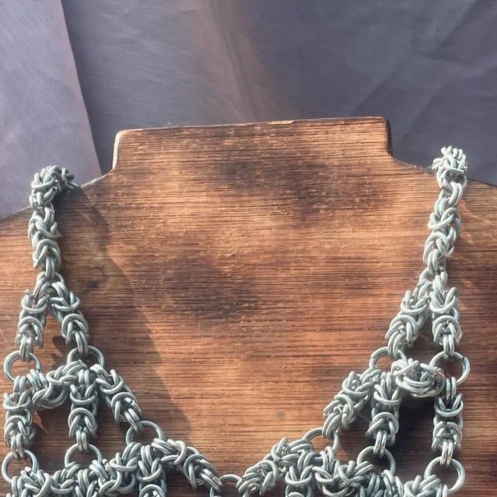 Inferno Creations on Instagram: "I plan to add Bisontine net necklace to my Etsy shop soon. It will be priced at £240, with free UK shipping. International shipping will be confirmed later. if you wis...