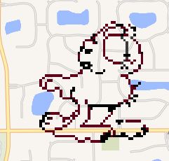 Garfield on my old route to work