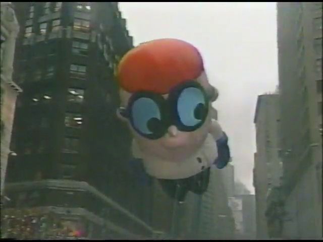 Parade float of Dexter from Dexter's Laboratory