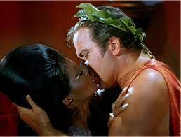 Kirk kissing Uhura