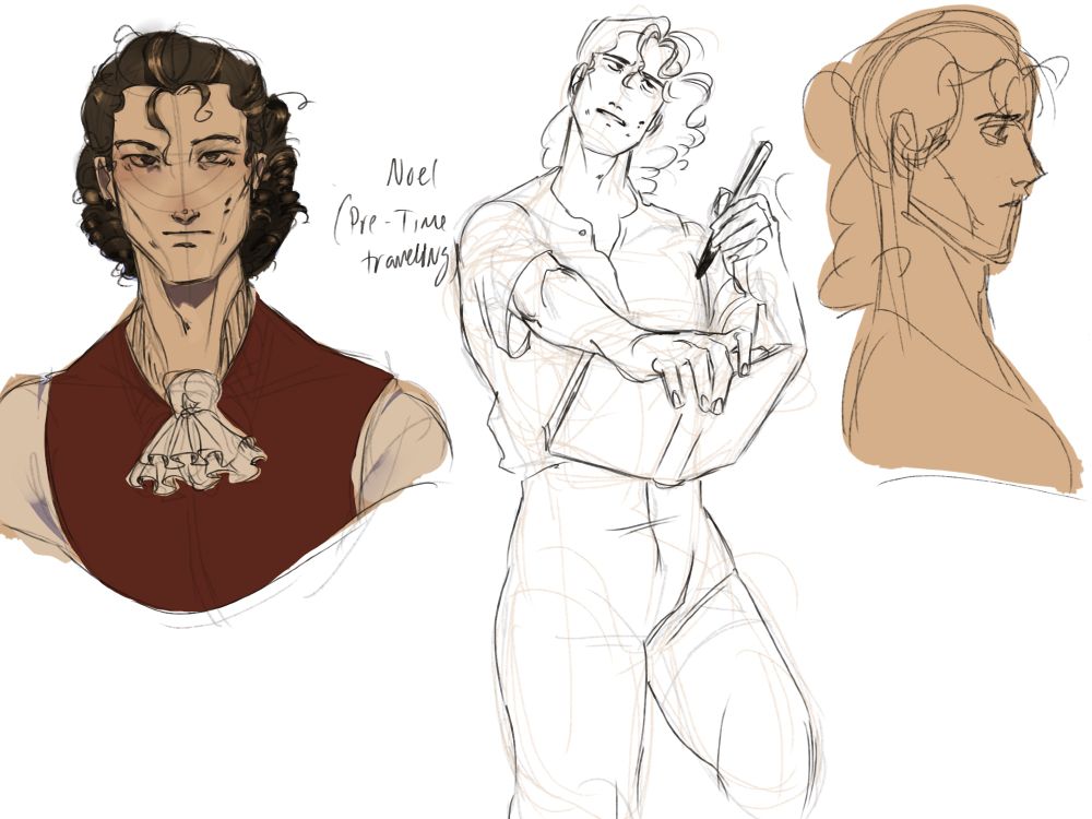 some initial rough drafts of noel!