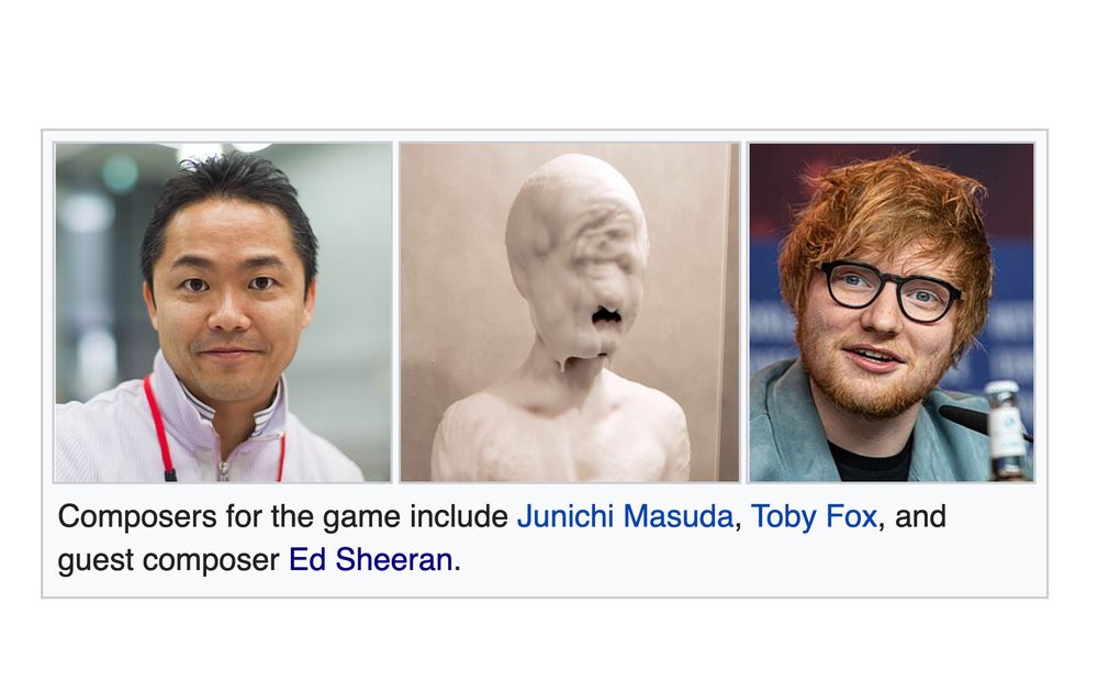 Composers for the game include Junichi Masuda, Toby Fox, and guest composer Ed Sheeran.

