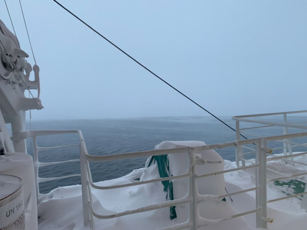 Open water as seen from Polarstern. 