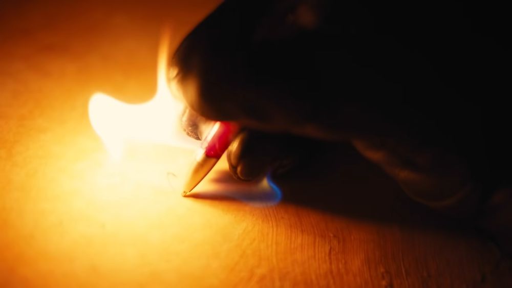 fire writing meme 